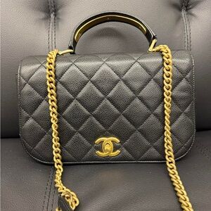 Authentic caviar Chanel Flap black bag